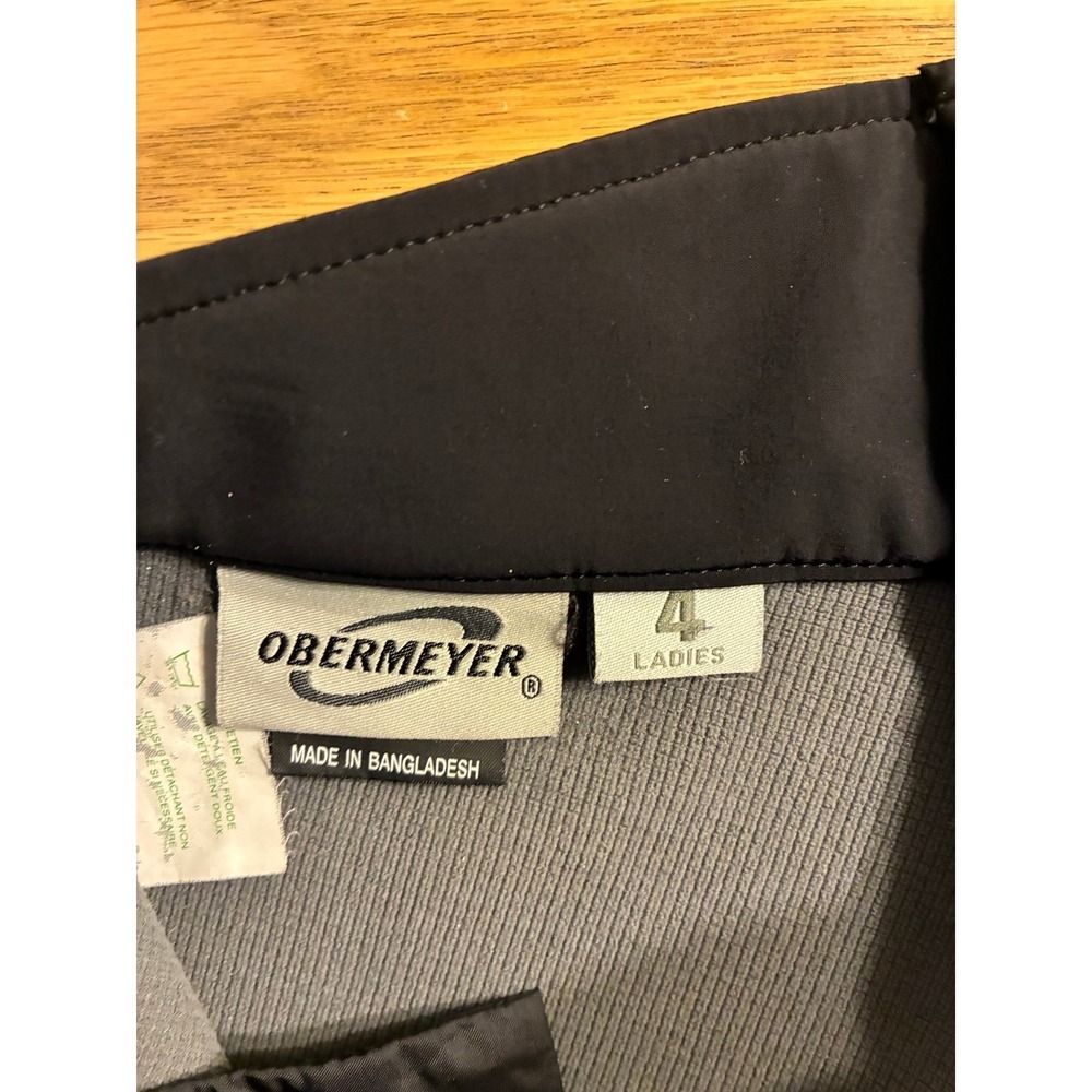 Obermeyer Womens Black Ski Pants 57175 Size 4 Ladies Nylon Blend Snow Trousers - Picture 4 of 9